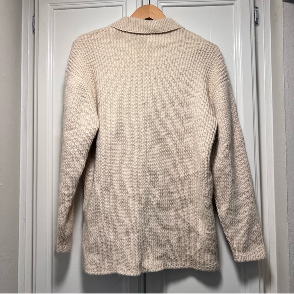 Country Road Men's Beige Cream Cardigan Sweater 100% Alpaca Wool Size Small - Picture 5 of 5